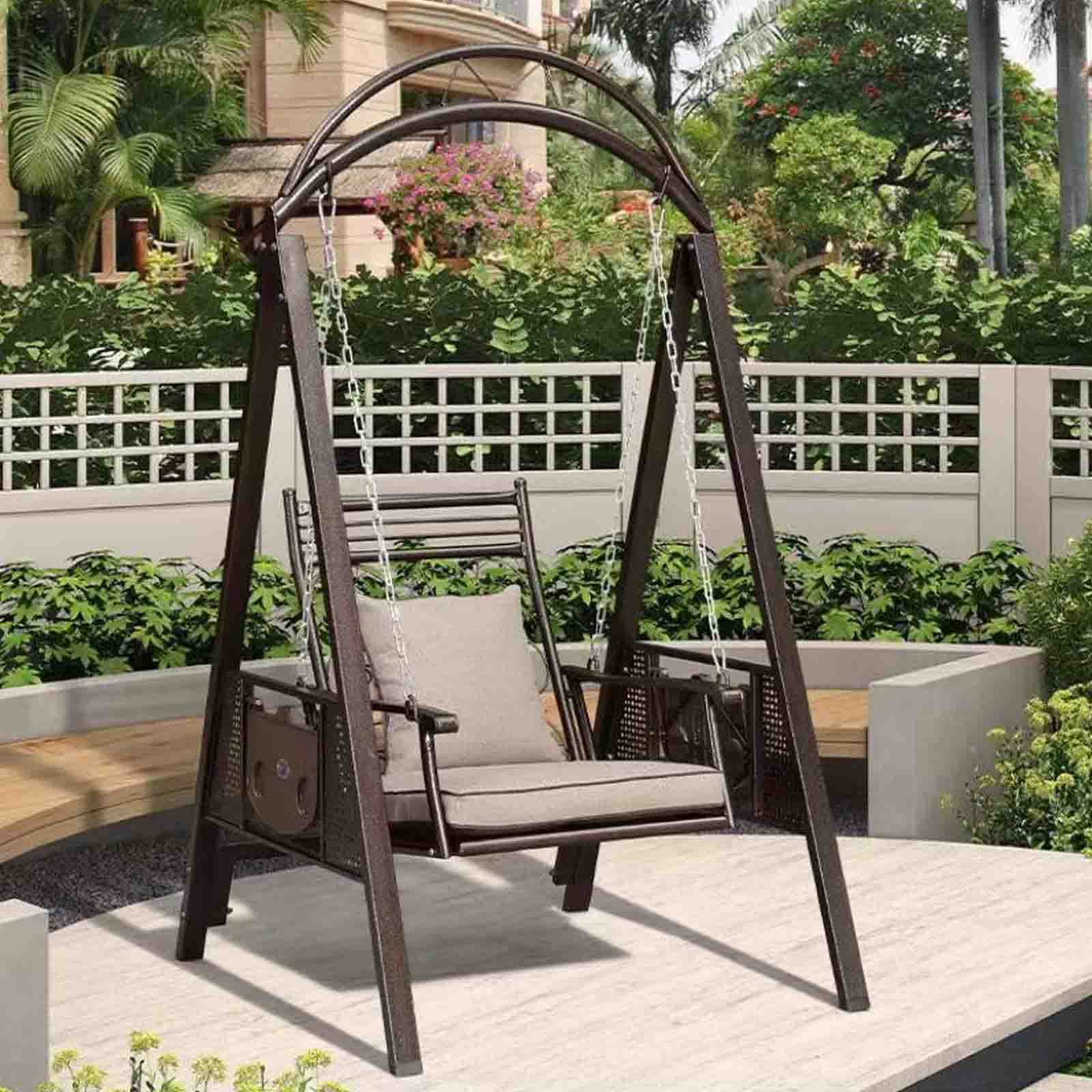 Cómo integrar elementos rústicos como columpios junto a tu chimenea